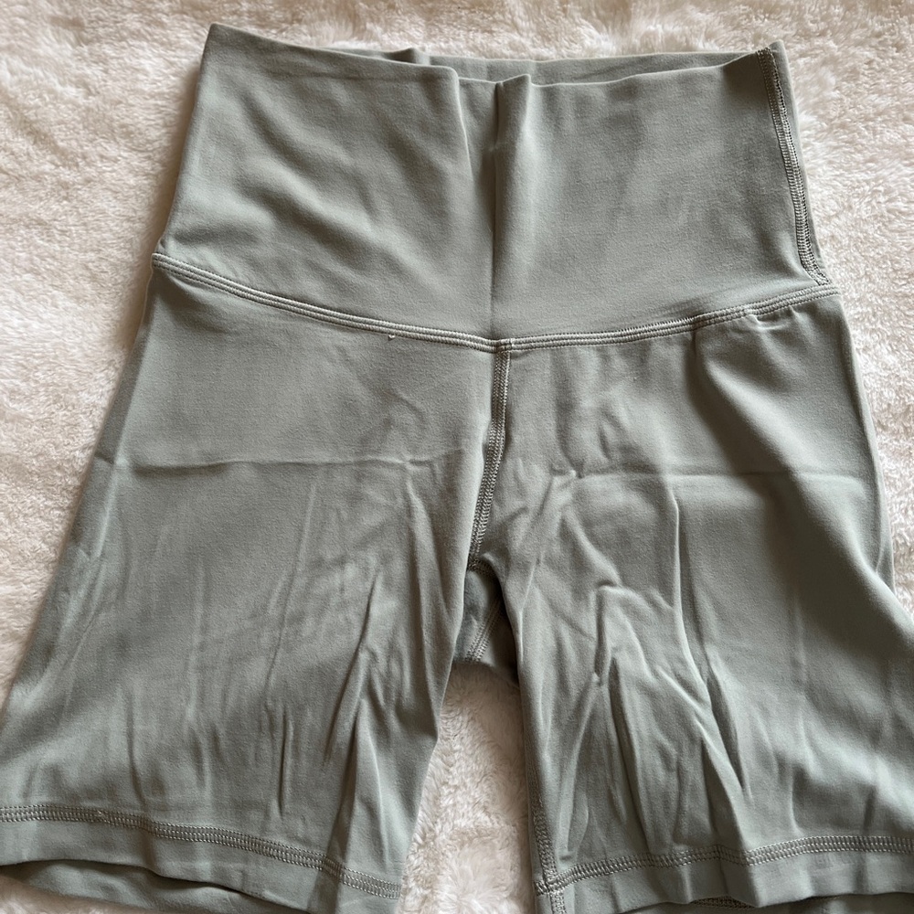 Aritzia TNA Bike Shorts in Sage Green